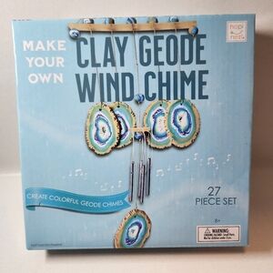 NEW Make Your Own Clay Geode Wind Chime DIY Craft Kit CHRISTMAS GIFT Stocking
